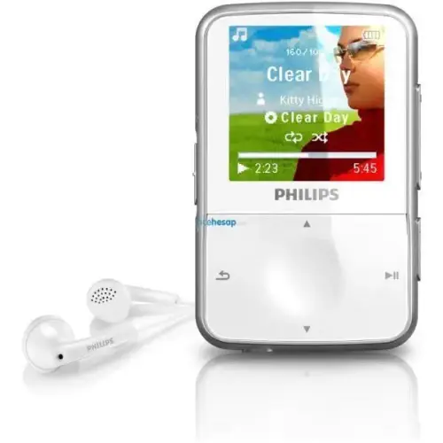 PHILIPS SA1VBE04W MP3 PLAYER/FM 4GB