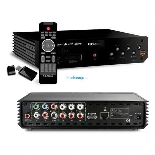 PIRANHA UNIQUE S-TYPE FULL HD MEDIA PLAYER