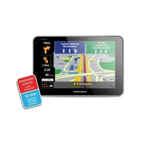 Piranha Evoque 4.3″ Gps+Fm+Bluetooth Navigasyon