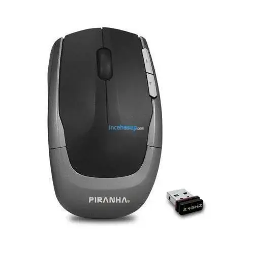 PIRANHA AIGLE M TYPE KABLOSUZ NANO MOUSE GRİ/SİYAH