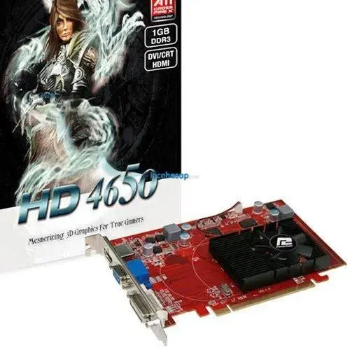 POWERCOLOR ATI HD4650(128Bit) 1GB DDR3 DVI HDMI 16