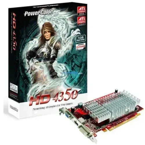 POWERCOLOR HD4350(64Bit) 512/1GB DDR3 CRT DVI HDMI