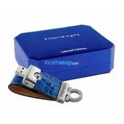PRESTIGIO 2GB MAVİ DERİ USB BELLEK