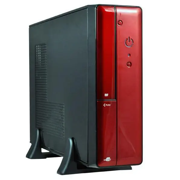 Redrock 102BR Mini Slim Micro ATX Kasa Kırmızı 230W