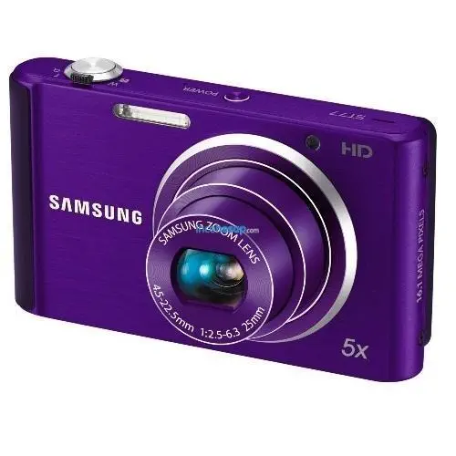 Samsung ST77 Dijital Fotoğraf Makinesi Mor(4GB Kart+Çanta Hediyeli)