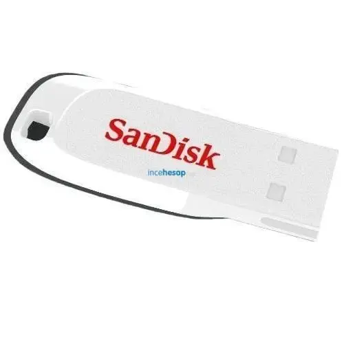 Sandisk 4 GB USB 2.0 Cruzer Blade Beyaz