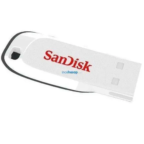 Sandisk 8 GB USB 2.0 Cruzer Blade Beyaz