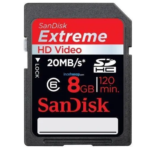 8 GB SD EXTREME III SDHC 8GB 20MB/s SDSDX-008G-X46