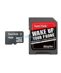 SANDISK 4 GB MICRO SD CARD SDHC
