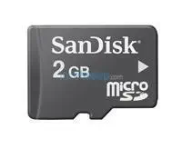 SANDISK 2 GB MICRO SD CARD