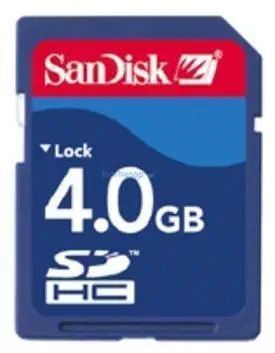 SANDISK 4 GB SECURE DIGITAL SDHC CARD