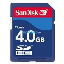 SANDISK 4 GB SD SECURE DIGITAL CARD+SDHC KART OKUYUCU