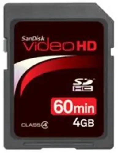 SANDISK 4 GB SD VIDEO HD SDSDHV-004G-E16 DIGITAL KART 