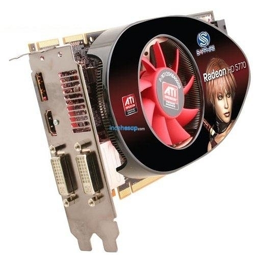 ATI Radeon HD 5770 1gb GDDR 5 PCI-e scheda grafica 2xdvi-hdmi-dp #m1137 