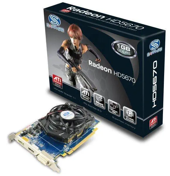 SAPPHIRE ATI HD5670(128Bit)1GB DDR5 AVIVO 16X DP