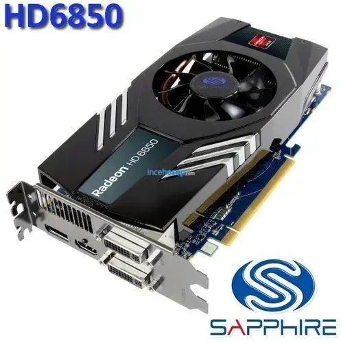 SAPPHIRE ATI HD6850 TOXIC (256Bit)1GB DDR5 AVIVO 1
