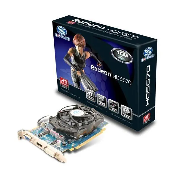 SAPPHIRE ATI HD5670(128BİT) 1 GB GDDR3 AVIVO 16X