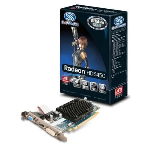 SAPPHIRE ATI HD5450(64BİT) 512MB DDR3 AVIVO16X