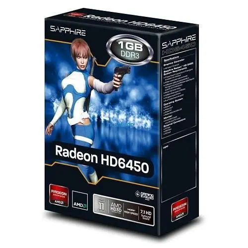SAPPHIRE ATI HD6450 (64Bit) 1GB GDDR3 AVIVO16x