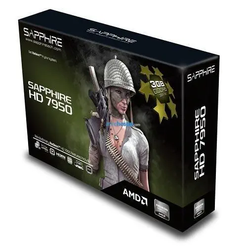 SAPPHIRE AMD HD7950 384Bit 3GB GDDR5 EKRAN KARTI