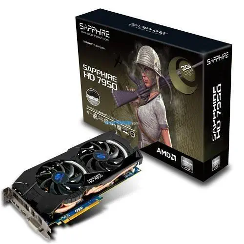 SAPPHIRE AMD HD7950 Dual-X OC Edition 384Bit 3GB GDDR5 EKRAN KARTI