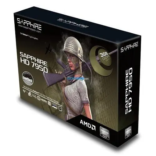 SAPPHIRE AMD HD7950 Dual-X OC Edition 384Bit 3GB GDDR5 EKRAN KARTI