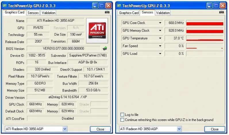 SAPPHIRE ATI HD3850(256Bit)512MB DDR3 AVIVO 8X