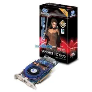 SAPPHIRE ATI Hd3870 (256Bit) 512mB DDR4 AVIVO 16X