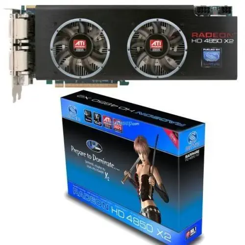 SAPPHIRE ATI HD4850X2 (256Bit) 1GB DDR3 AVIVO 16X