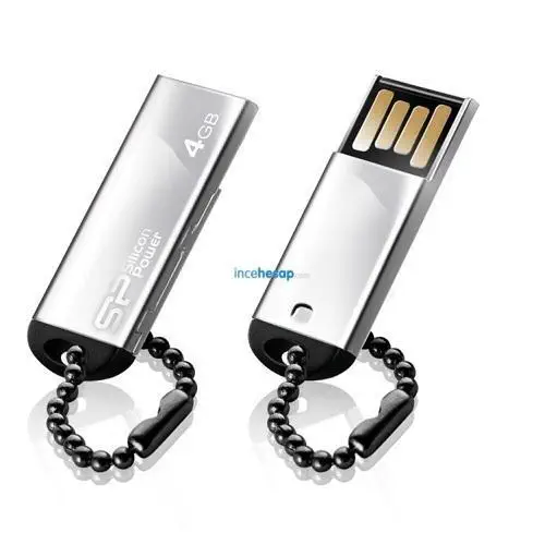 Silicon 4 GB USB 2.0 Touch 830 Silver