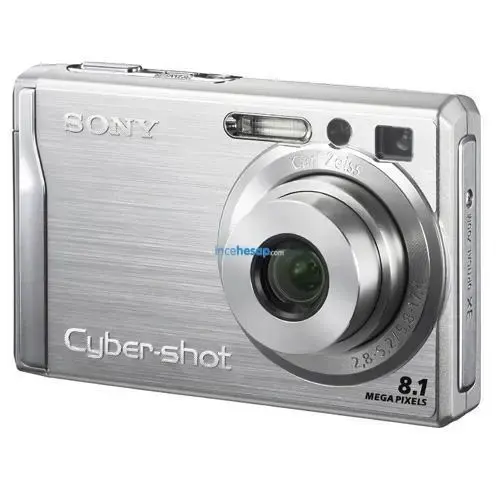SONY DSC-W90 8.1MP 3X OPT 2.5″ LCD DİJ. FOT. MAKİNESİ