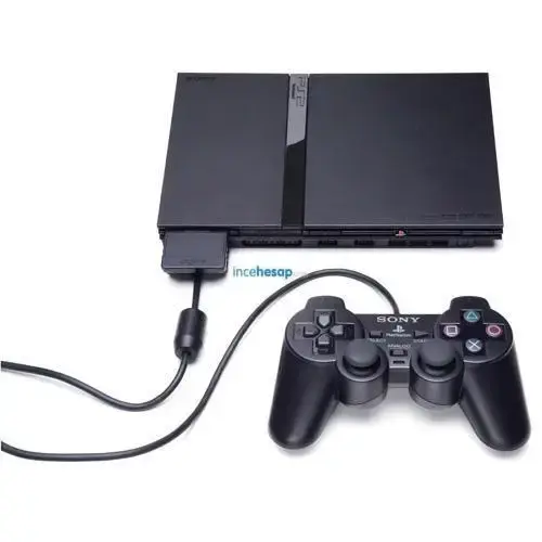 SONY PLAYSTATION2 SİYAH +1 OYUN+ DUAL SHOCK