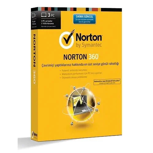 Norton 360 Hepsi Bir Arada Türkçe Kutu 3 Kullanıcı