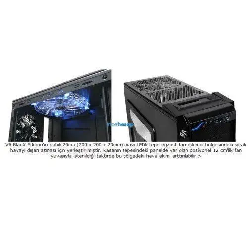 THERMALTAKE V6 BLACX SİYAH(VM100M1W2Z)