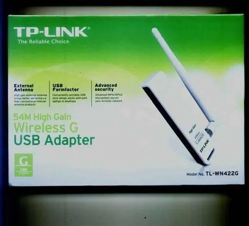 TP-Link TL-WN422G 2.4 GHz High Power W. USB Adaptör