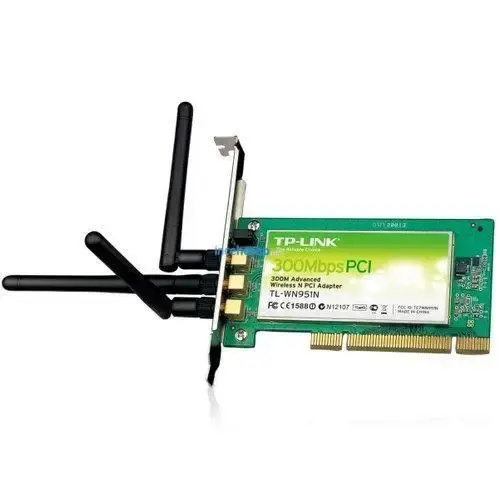 Tp-Link TL-WN951N 300Mbps 3x2dBi Kablosuz PCI Kart