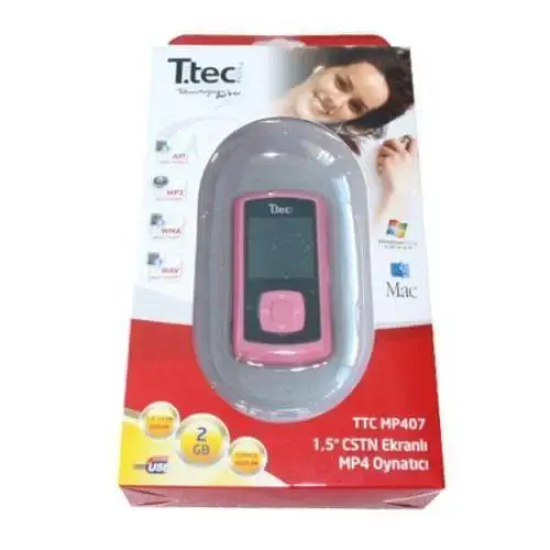 TTEC Plus TTC MP407 2GB 1.5″ CSTN Ekranlı MP4 Player