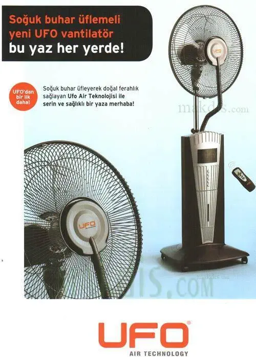 UFO ATSFI-01 SOĞUK BUHAR PORTATİF VANTİLATÖR(100W)