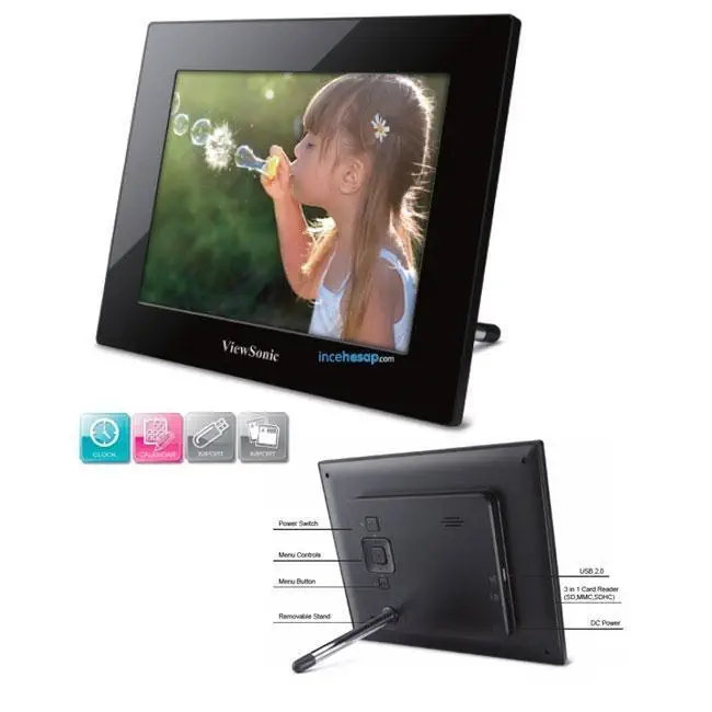VIEWSONIC VFD873 8″ DİJİTAL FOTOĞRAF ÇERÇEVESİ