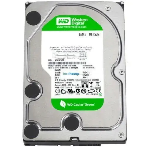 WESTERN DIGITAL 1.5 TB 7200 64MB SATA SABİT DİSK Caviar Green 