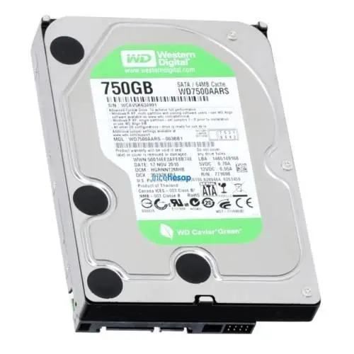 WESTERN DIGITAL 750GB SATA2 64 MB CAVIAR GREENPOWER