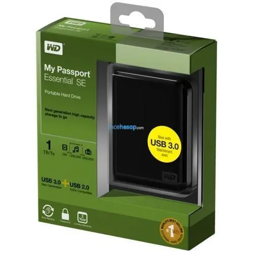 1 TB (2.5) USB3.0 WES.DIG.MY PASSPORT ESS. SE2 SYH