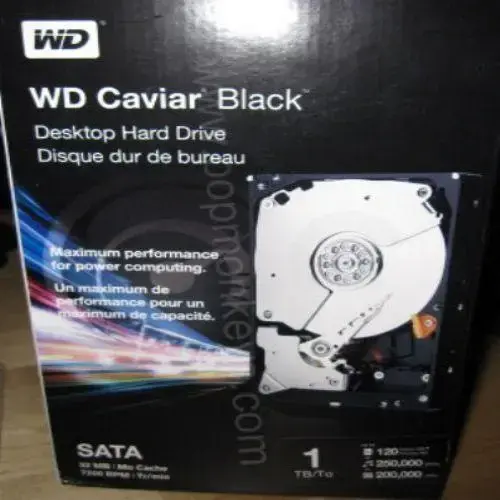 WD 1 TB Caviar Black  Sata3 Hard Disk WD1002FAEX