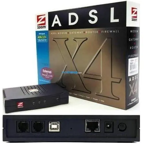 ZOOM 5651-X4 ADSL2+ 1USB+1ETH COMBO 24Mbps MODEM