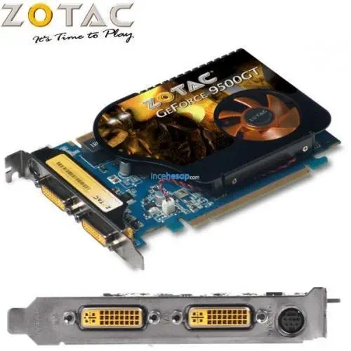 ZOTAC 9500GT(128Bit)1GB DDR2 TV DVI 16X