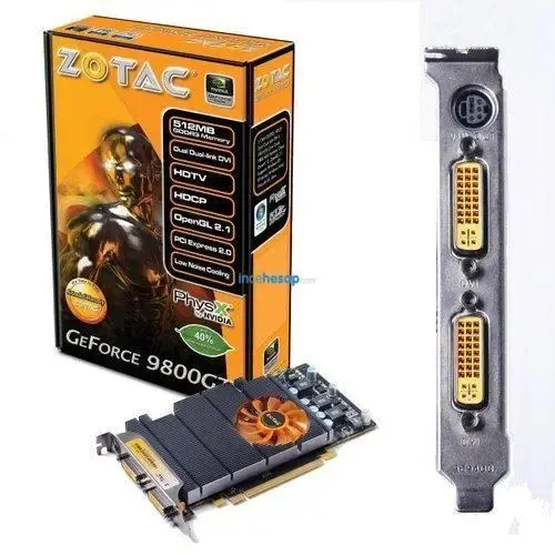 ZOTAC 9800GT ECO (256Bit)512MB GDDR3 TV DVI 16X
