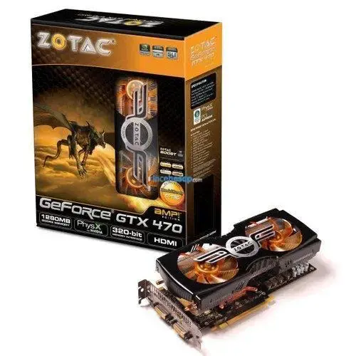 ZOTAC GTX470AMP (320Bit)1280MB GDDR5 TV DUAL DVI