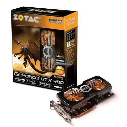 ZOTAC GTX460 AMP (256Bit) 1GB GDDR5  TV DUAL DVI