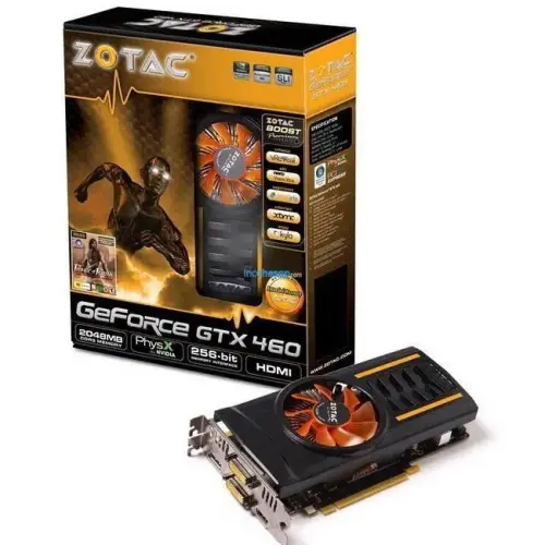 ZOTAC GTX460 (256Bit) 2GB GDDR5 TV DUAL DVI