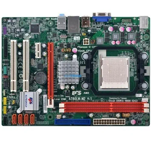 ECS A780LM-M2 AM3 760G DDR3 VGA+LAN+SES 16X